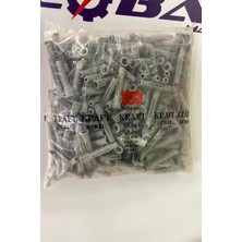 Kraft 12MM Boşluk Dübeli Gri Dübel (250 Adet)