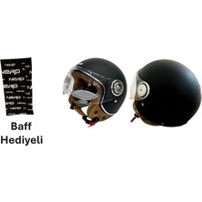 Nero Kask Çenesiz Mat Siyah Tk-06