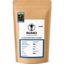 Rumo Coffee El Salvador Finca Altamira Dark - Medium Kavrum - Çekirdek Kahve -  Espresso, Filtre Kahve