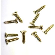 Aslanoğlu Store Klips, Menteşe, Ayak, Ağaç, Sunta Vidası 2,2x9,5mm - Sarı 100 Adet