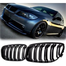 X Power Tuning Bmw E90 Lci Uyumlu Plastik Parlak Siyah M3 Böbrek-Panjur