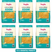 Yayla Glutensiz Vegan Risoni Makarna 400 gr x 6’lı Avantaj Paketi | Mısır & Pirinç, Lif Kaynağı