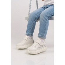 Cool Beyaz-Buz Cırtlı Hafif Erkek Çocuk Spor Ayakkabı Odessa P