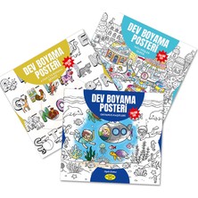 Melimelek Dev Boyama Posteri 3'lü Set 3 70X100
