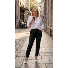 Fırfır Moda Bağlamalı Havuç Pantolon