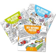 Melimelek Dev Boyama Posteri 3'lü Set 4 70X100