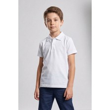 Kinderos Pamuklu Kısa Kollu Polo Yaka Okul Tişört - 26Y 1450