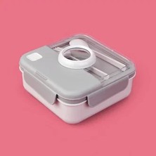 Qlux Ideas Boutique Beslenme Kabı - Gri - 1,25 Lt