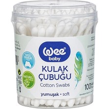 3 Adet Wee Baby Pamuklu Kulak Çubuğu 100'LÜK