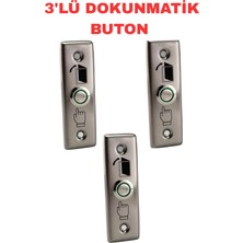 Sarkey SR-720 Paslanmaz Çelik Kapı Çıkış Butonu No Nc Com Metal Basmalı Buton Geçiş Kontrol Sistemi