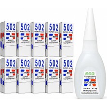 Evobond 502 Hızlı Yapıştırıcı 20 gr Çok Amaçlı Japon Yapıştırıcı 10 Adet