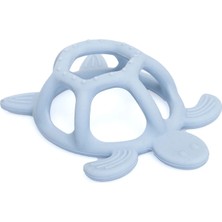 Pandish Tortoise Silikon Diş Kaşıyıcı Buz Mavisi (4 Adet)