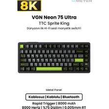 Meyer Gaming Vgn Neon 75 Ultra Hall Effect Rapid Trigger Mekanik Klavye [manyetik Switch]