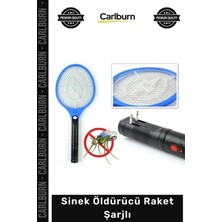 Empressco Elektrikli Haşere Kovucu Raket, 3 Katmanlı Metal Ağ, Güçlü ve Şarjlı
