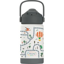 SipnJoy - Flipsip Çocuk Su Termosu | 360 ml - Adventure Trails (4 Adet)
