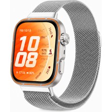 Sneezy Huawei Watch Fit 5 Pro Uyumlu Milanese Örgü Metal Mıknatıslı Ayarlanabilir Kordon