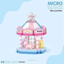4 Adet Loz Atlıkarınca Block Oyuncak 180 Parça-Mini Poşet 8630