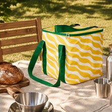 Simple Living Living Desenli Termos Çanta - Sarı - 25 Lt