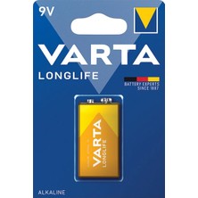 Varta Pil Longlife Alkalin 9V 3 Adet