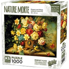 2 Adet Ks Games Flowers And Wings Puzzle 1000 Parça
