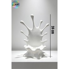 Glanart Hediyelik 3 Boyutlu Kablo Girişli Masa Üstü Telefon Tutucu Biblo Obje (3d Filamet ) 1 Adet