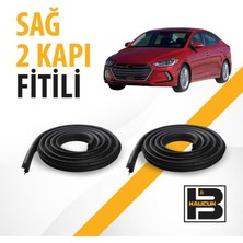 B&M Kauçuk Hyundai Elantra (2016-2020) Sağ Ön ve Arka Kapı Fitili BM03328