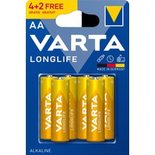 Varta Longlife Extra 6'lı Kalem Pil 4 Adet