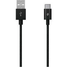 T-Tech T-Tec Alumıcable Type-C Kablo Sıyah