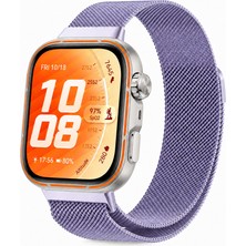 Sneezy Huawei Watch Fit 5 Pro Uyumlu Milanese Örgü Metal Mıknatıslı Ayarlanabilir Kordon