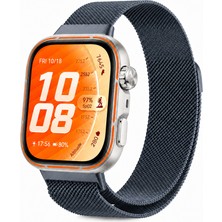 Sneezy Huawei Watch Fit 5 Pro Uyumlu Milanese Örgü Metal Mıknatıslı Ayarlanabilir Kordon