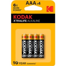 Kodak Xtralife Alkalin Ince Pil 4'lü 2 Adet