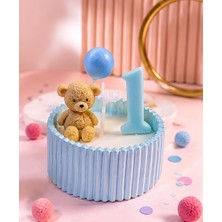 Masal Tedarik Doğum Günü Ayıcık Mum