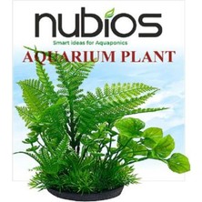 Nubios Kare Tabanlı Plastik Bitki 17,5 cm
