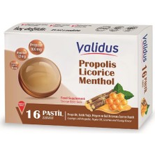 4 Adet Validus Propolis + Thyme Oil + Licoerice + Honey 16 Pastille