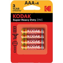 Kodak Çinko Karbon Ince Pil 4'lü 2 Adet