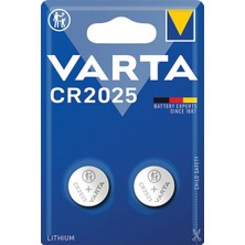 Varta Düğme Pil Lityum 2'li CR2025 2 Adet
