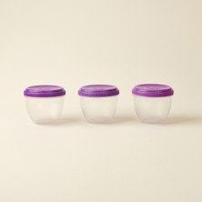 Cozzoni 3'lü Twister Multipack Saklama Kabı - Mor