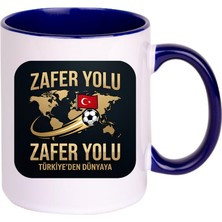 Kırmızı-Beyaz Özel Grafik Baskılı Kupa Bardak