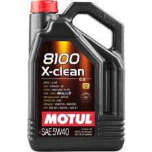 Motul 8100 X-Clean 5W40 5 Litre