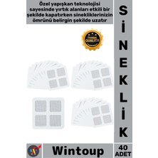 Wintoup #sineklik Yapışkanlı Onarım Kiti Pratik Kesilebilir Pencere Kapı Bandı Tül Sineklik Yaması 40 Adet