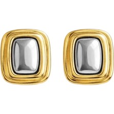 Nuva Atelier Rubrix Silver&gold Küpe