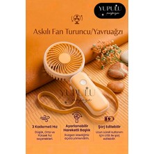Yupulu Askılı Mini Fan Taşınabilir El Fanı – Boyundan Askılı Şarjlı Mini El ve Masa Fanı Soğutucu 4 Renk