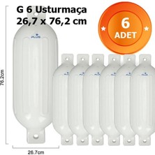 Drt G-6 Beyaz Tekne Usturmaçası 6'lı Set (26,7 x 76,2 Cm)