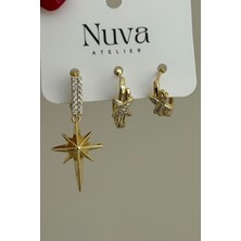 Nuva Atelier North Star Vip Seri Set Küpe