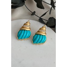 Nuva Atelier Blue Oyster Küpe