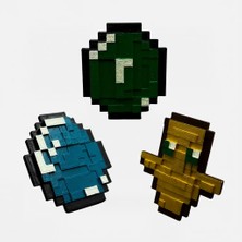 Believe Industry 3D Minecraft 3'lü Magnetli Eşya Seti