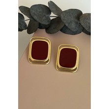 Nuva Atelier Velora Bordo Küpe