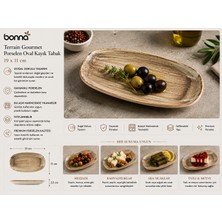 Bonna Terraın Gourmet Oval Kayık Tabak 19 cm