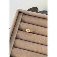 Nuva Atelier Beyaz Taşlı Yüzük