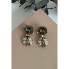 Nuva Atelier Gilded Scarab Küpe